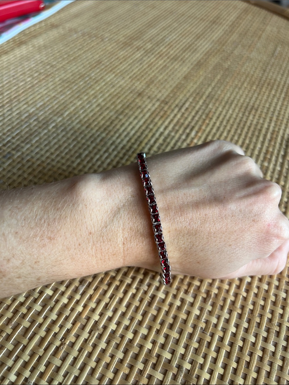 Touchstone Crystal by Swarovski Birthstone Bracelet January